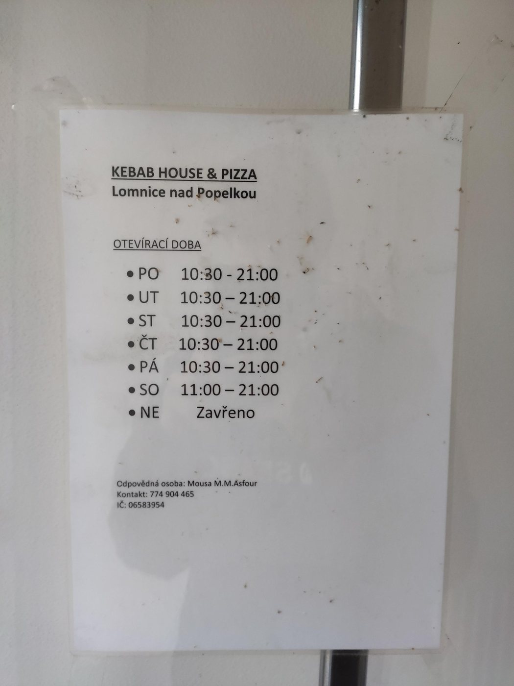 Fotka otevírací doby